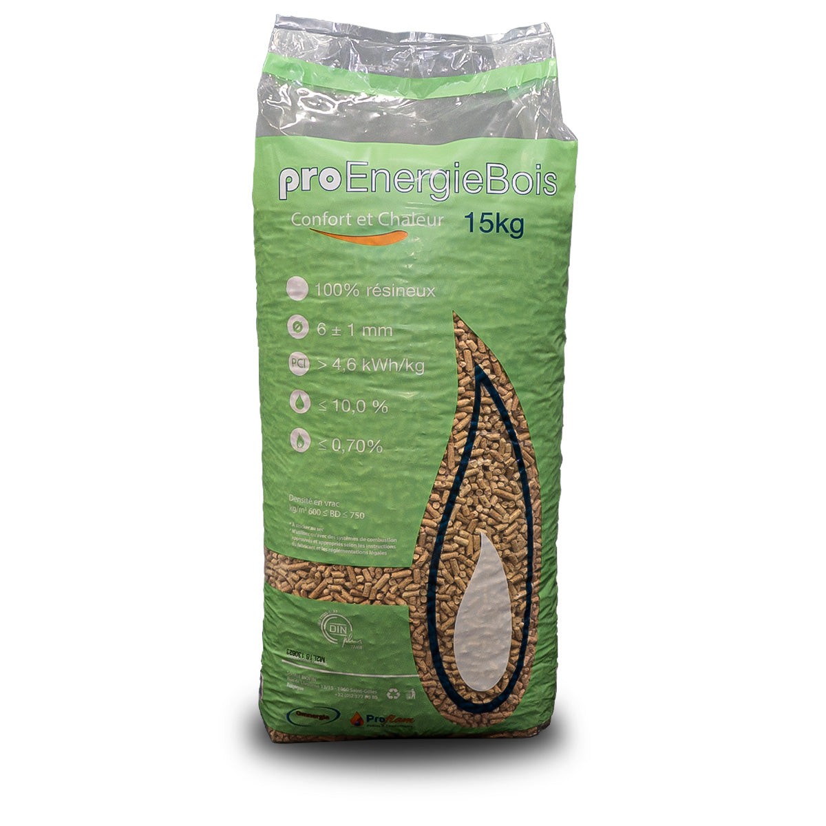 Palette de 66 sacs de Pellet de bois Pro Energie Bois – Din+ 100% résineux
