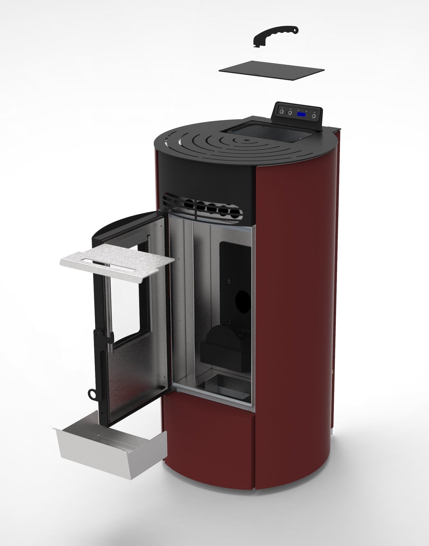 FIREMATIC R9 8.7 kW - Poêle à granulés rond ventilé étanche