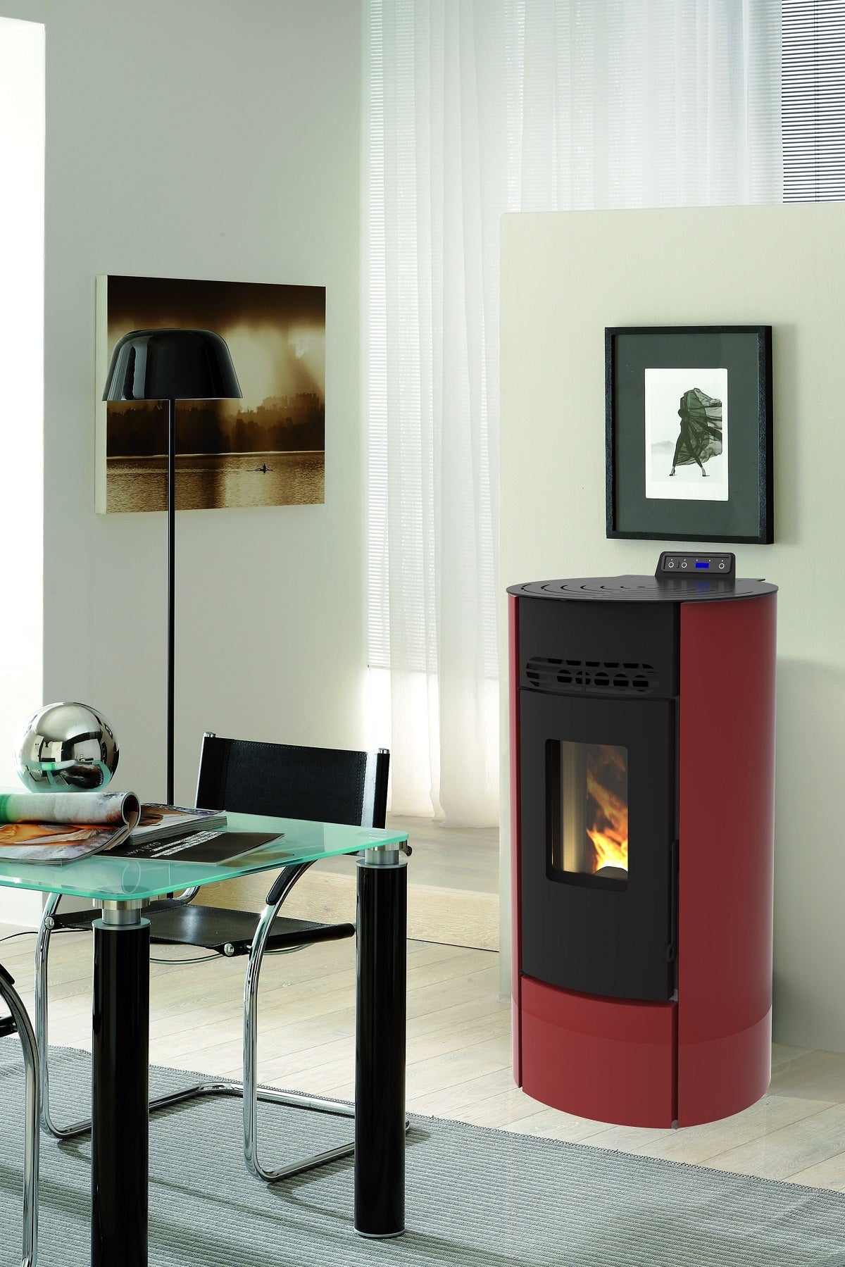 FIREMATIC R9 8.7 kW - Poêle à granulés rond ventilé étanche