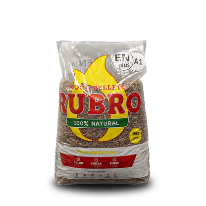 Palette de 65 sacs de Pellet de bois Rubro – EN+® A1 🇵🇹 100% résineux
