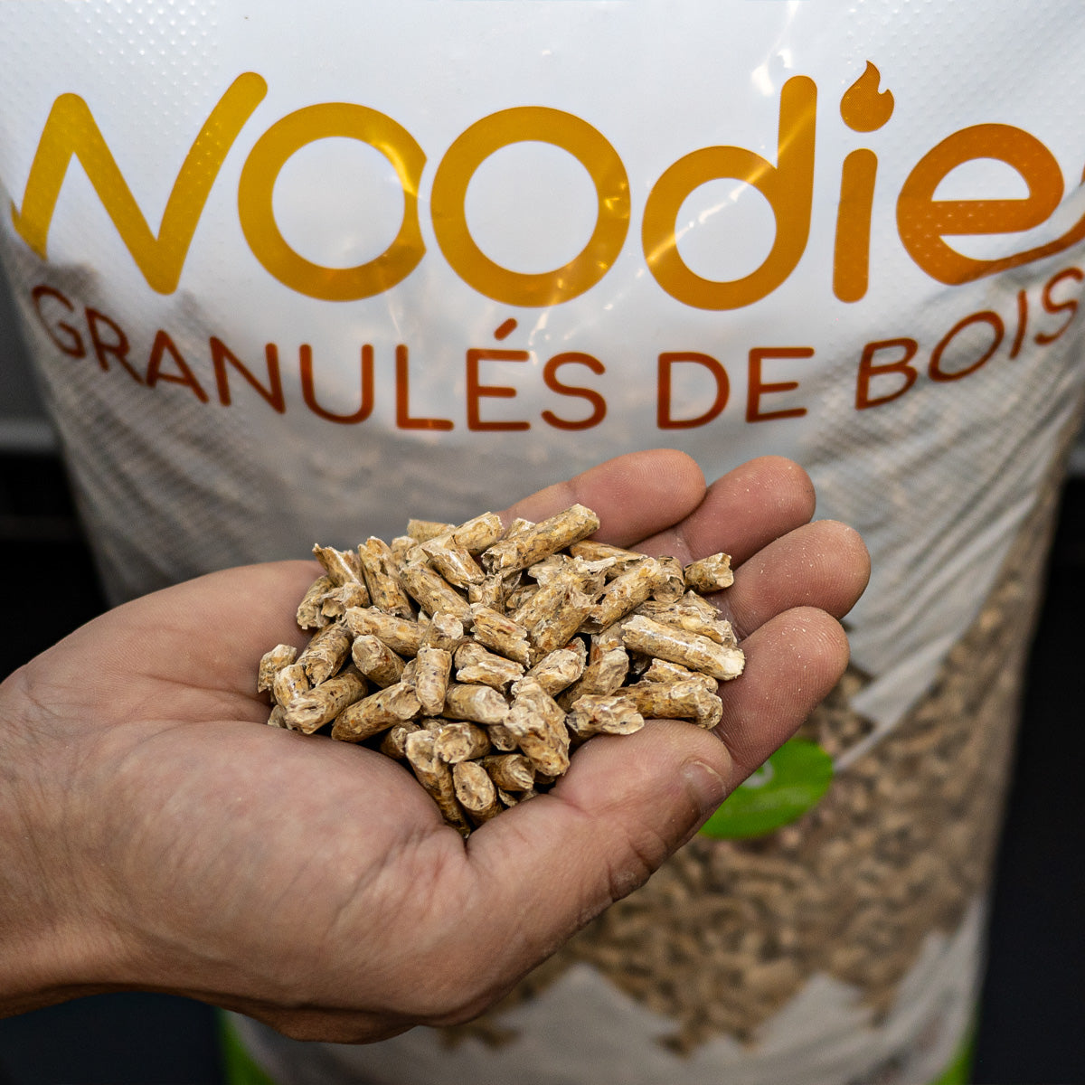 Palette de 65 sacs de Pellet de bois Woodies – Din+, PEFC 100% résineux 🇧🇪